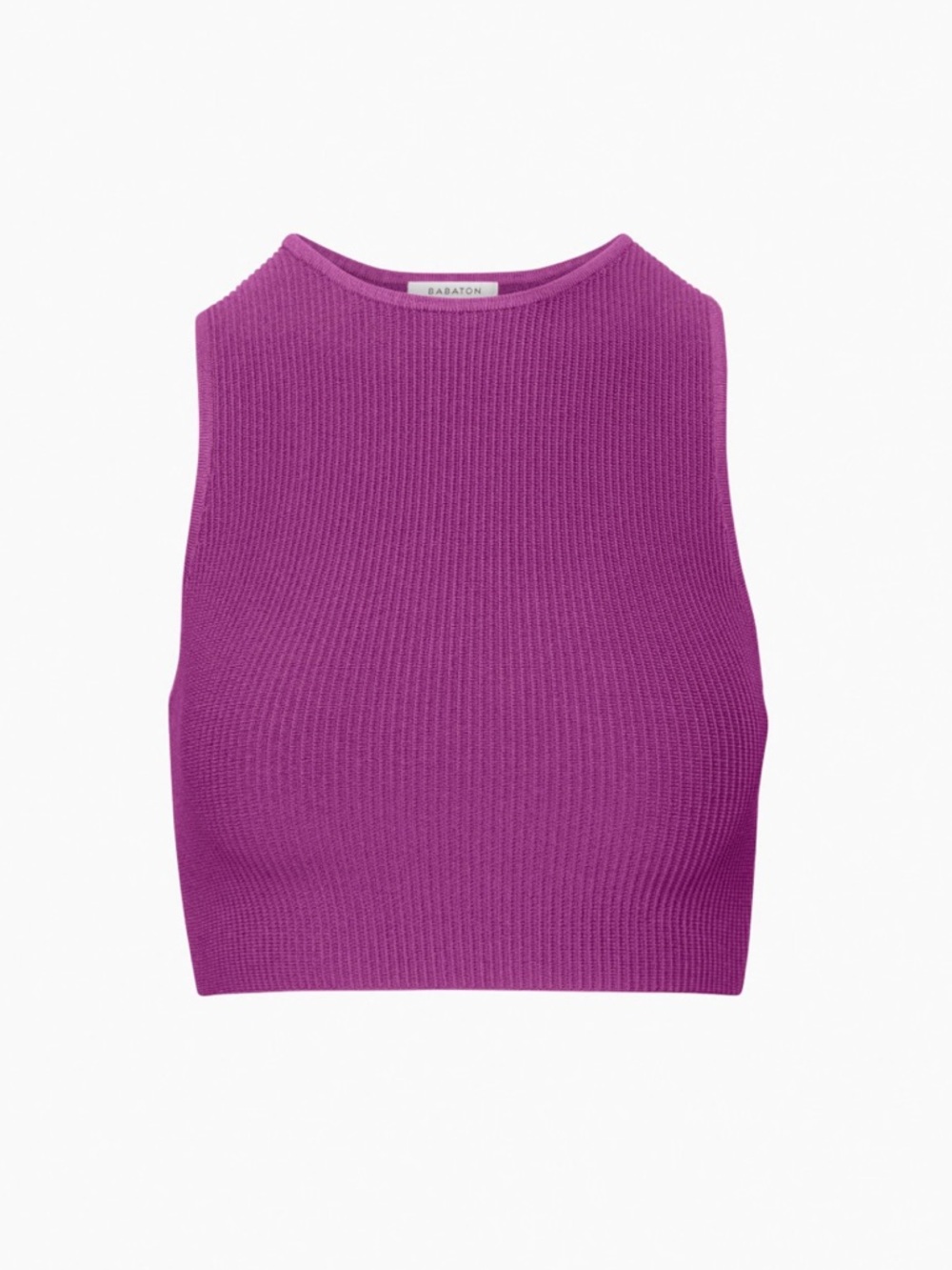 Babaton Sculpt Knit Cropped Racer Tank